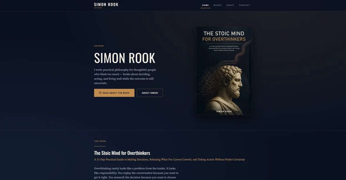 Simon Rook author website